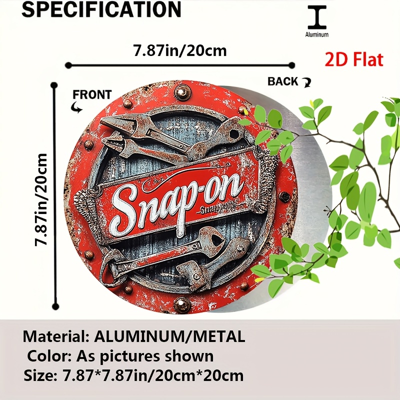 2D Flat 1pc Vintage Metal Sign - Vintage Collectible Plates review and price