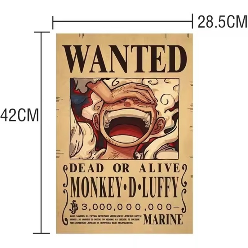 Anime One Piece Bounty Wanted  - Vintage Collectible Posters review and price